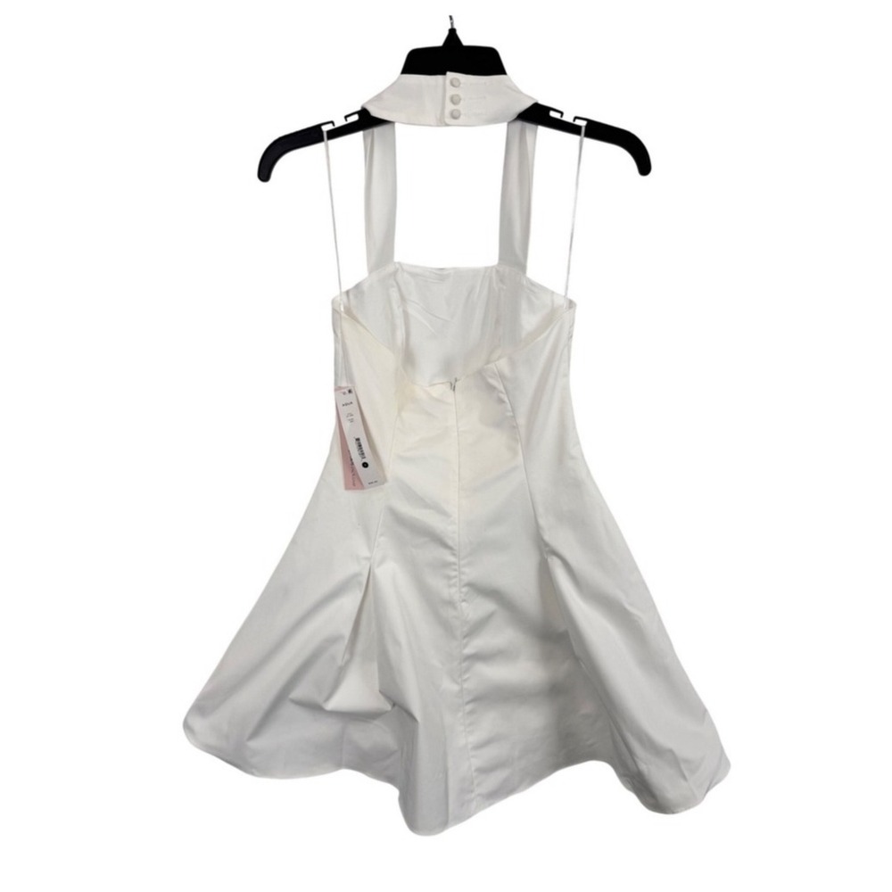 Aqua White Halter Neck Sleeveless Mini‎ Dress Cocktail Party - Picture 3 of 7